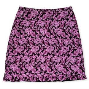 Kate Spade Floral Wool Blend Tapestry Skirt